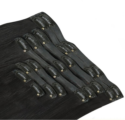 Premium Straight Human Hair Extensions – 100% Natural, Versatile, and Easy to Style