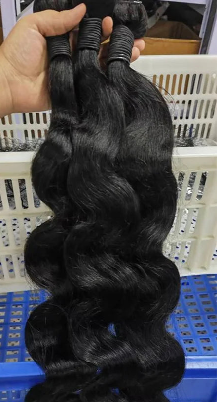 Natural Color Body Wave Human Hair Bundles – 100% Virgin Hair, Long-Lasting & Fast Shipping