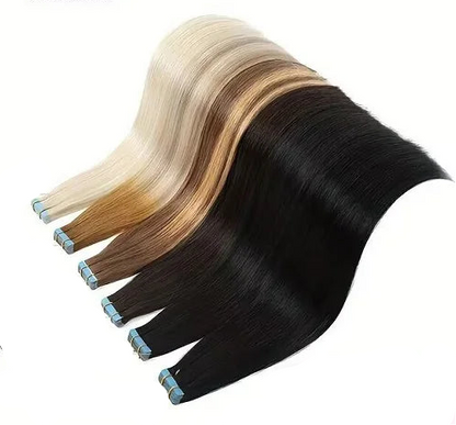Premium Straight Tape-In Hair Extensions | 100% Real Human Hair, Lightweight & Seamless