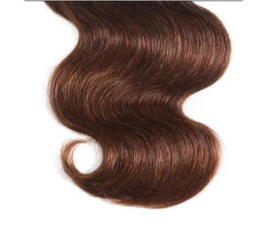 UNice Dark Root Ombre Brown Body Wave Human Hair Bundles – 100% Human Hair, 3/4 PCS Deal, Dyeable & Permed