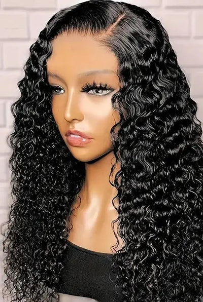 26+ Inch Curly HD Lace Wig – Transparent Lace, Full & 13x4 Options, Brazilian Remy Hair