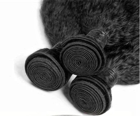 100% Kinky Straight Human Hair Extensions - Natural Black, Dye & Perm Ready, 10-40 Inches