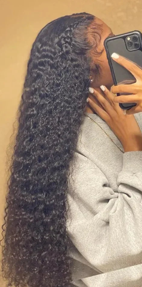 Premium Water Wave Curly Human Hair Bundles – 100% Virgin, Soft & Silky, Double Weft, 1-4 Bundle Deals