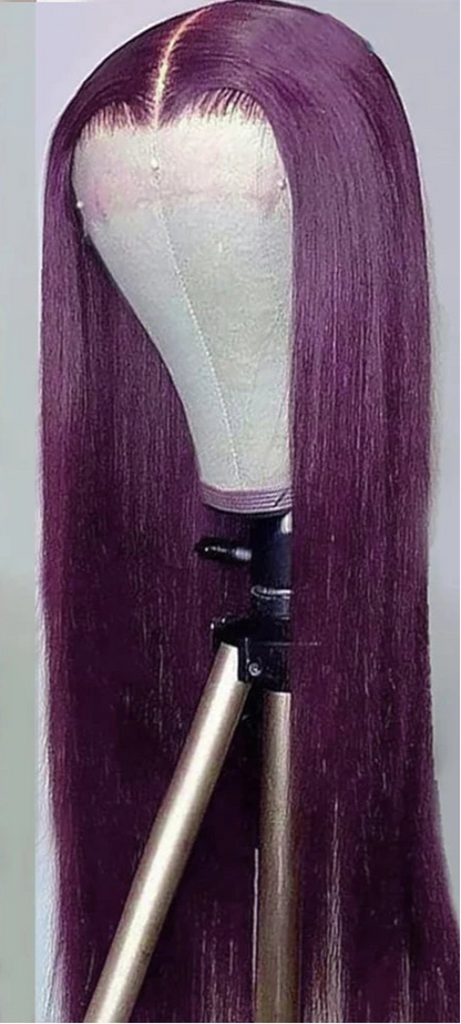 180% Density Straight Synthetic Lace Front Wig – Heat-Resistant, Natural Look, Soft and Comfortable Fit