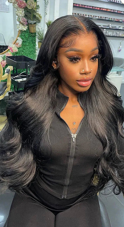 Short Body Wave HD Lace Front Wig – 13x4, 13x6, and Lace Closure Wigs in Natural Human Hair (180%-200% Density)