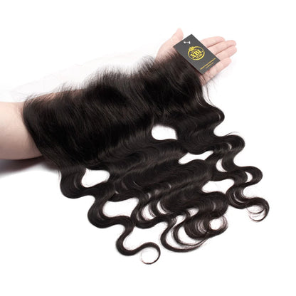 Hair 13x4 HD Lace Frontal Body Wave Small Knots Preplucked Hairline