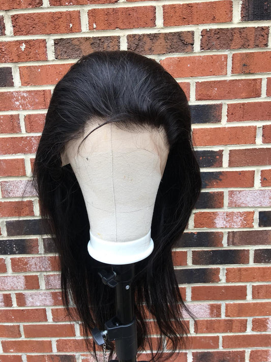 BeuMax 13x4 Straight Human Hair Wig –Natural Color Lace Front Wig