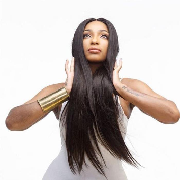Black Mid-Section Cosplay Wig – High-Temperature Fiber, Anime-Inspired, Long Bangs