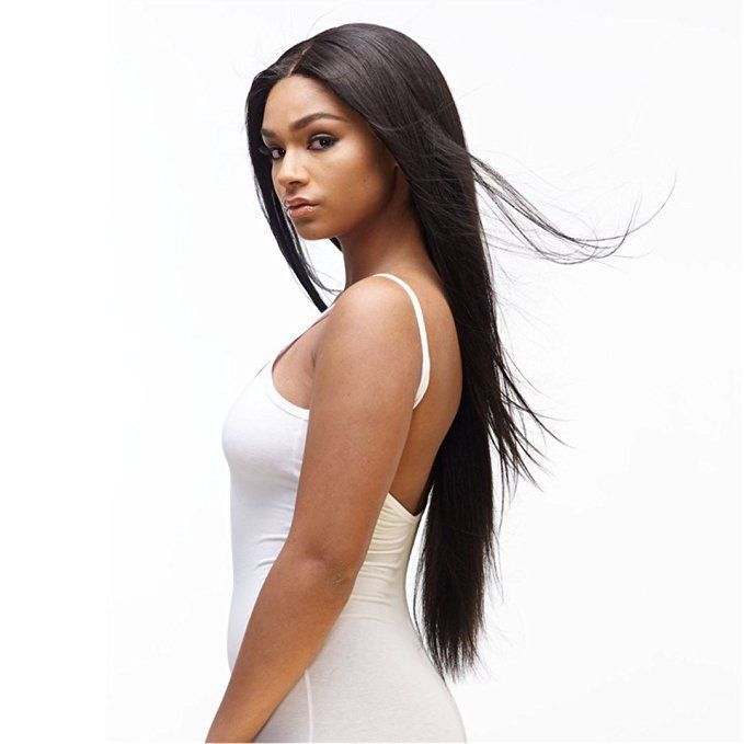 Black Mid-Section Cosplay Wig – High-Temperature Fiber, Anime-Inspired, Long Bangs