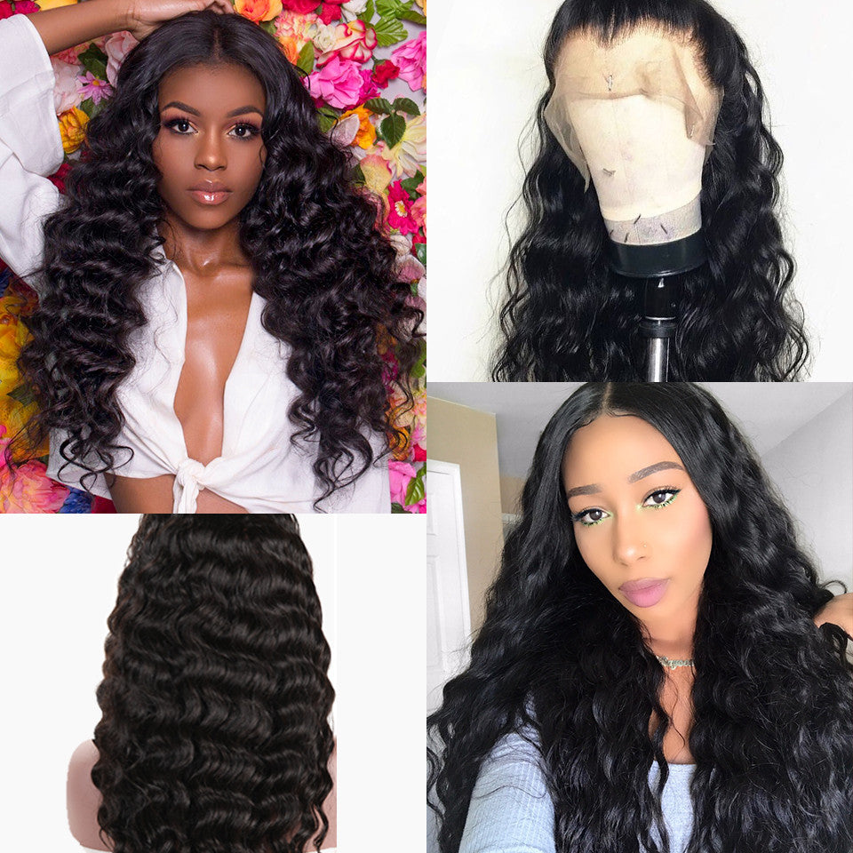 Black Small Curly Front Lace Wig - High-Temperature Resistant Fiber with Adjustable Fit