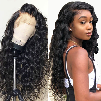 Black Small Curly Front Lace Wig - High-Temperature Resistant Fiber with Adjustable Fit