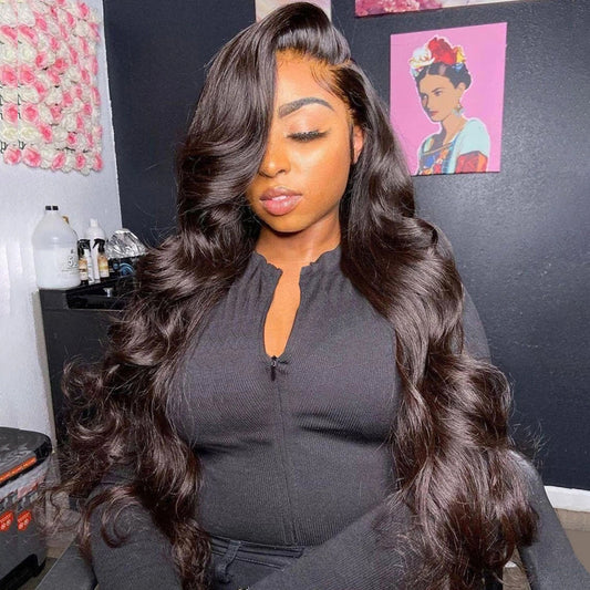 Body Wave Lace Frontal Human Hair Wig – 13x4, 4x4, 5x5 Closure Options, Pre-Plucked Hairline, 150% Density1