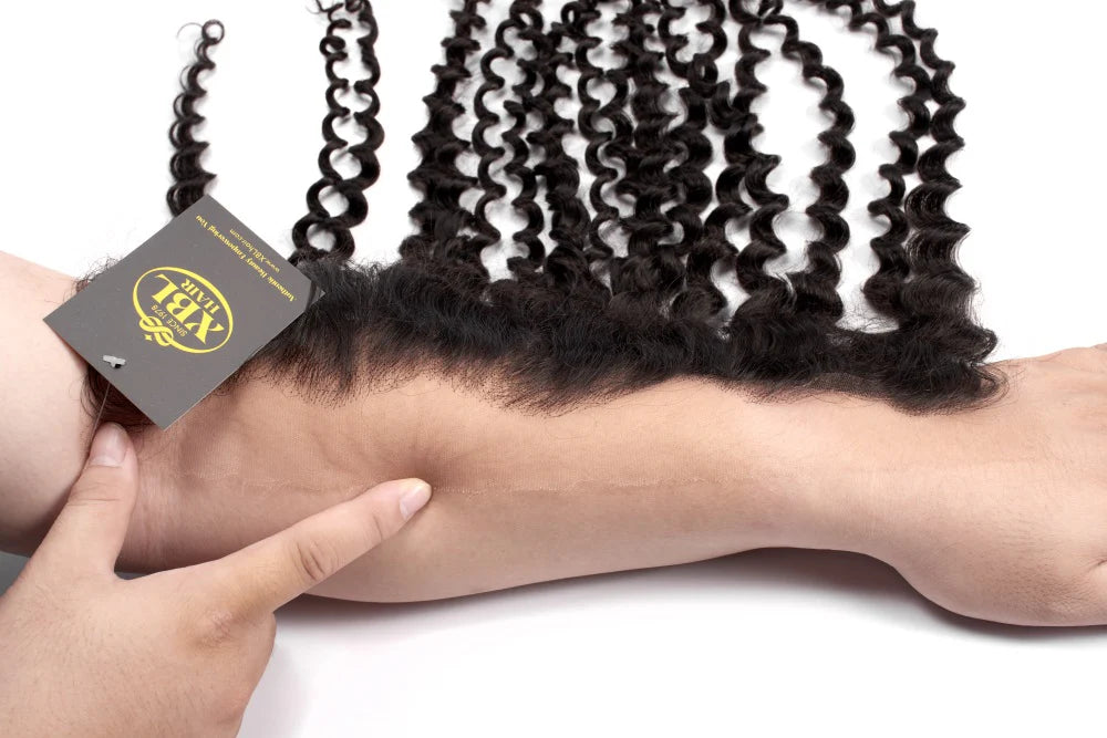Hair 13x4 HD Lace Frontal Curly Small Knots Preplucked Hairline
