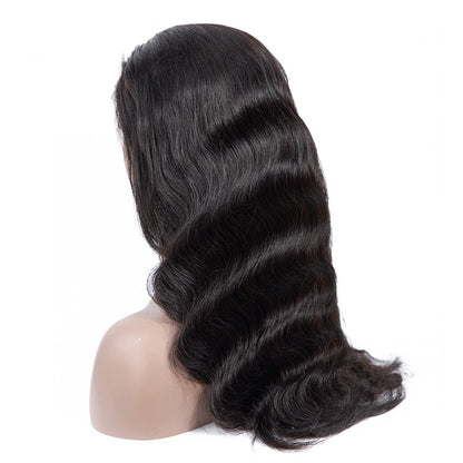 Chic European & American Long Curly Lace Front Wig - Versatile Big Wave Style for a Sophisticated Look
