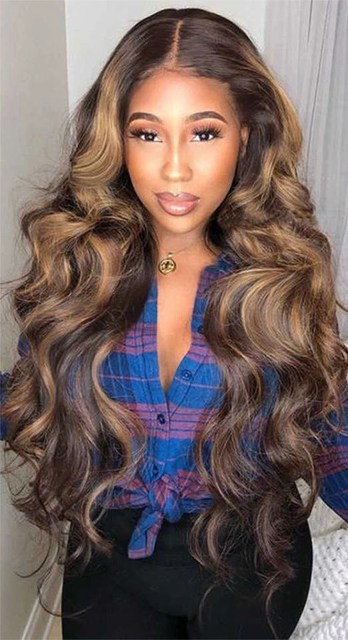 Chic Medium and Long Curly Big Wave Wig | European and American Fashion Real Human Hair4