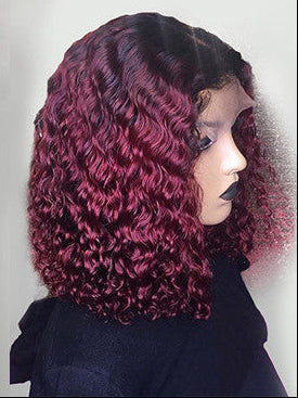 Chic Water Wave Bob Human Hair Wig | Smooth & Customizable Colors2