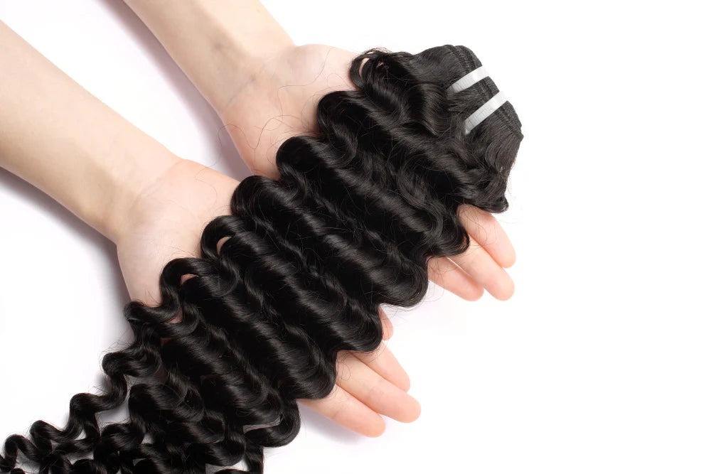 Raw Hair Premium One Donor 3 Bundle Deal Deep Wave