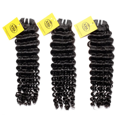 Raw Hair Premium One Donor 3 Bundle Deal Deep Wave