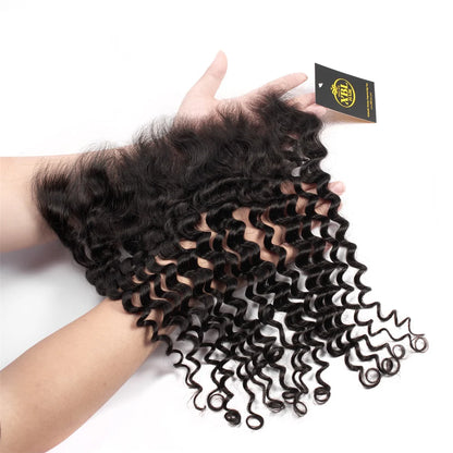 Hair 13x4 HD Lace Frontal Deep Wave Small Knots Preplucked Hairline