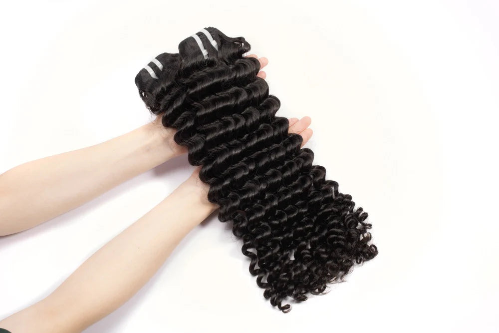 Raw Hair Premium One Donor 3 Bundle Deal Deep Wave