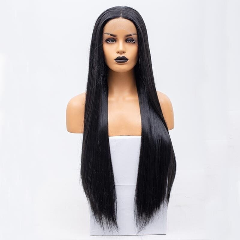 European & American Fashion Lace Front Wig – Long Straight Hair