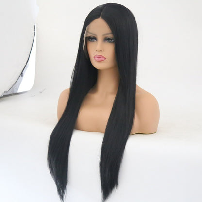 European & American Fashion Lace Front Wig – Long Straight Hair