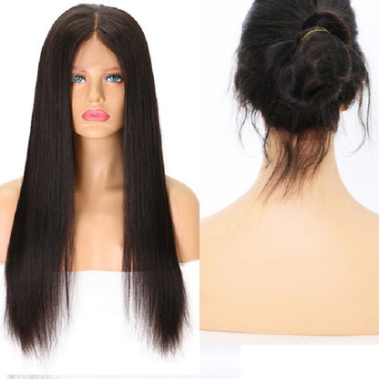 European & American Fashion Lace Front Wig – Long Straight Hair