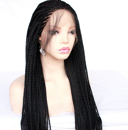 European & American Foreign Trade Chemical Fiber High Temperature Silk Braided Wig – Exotic Style, Dyeable, 12-26 Inches, Fashionable & Versatile