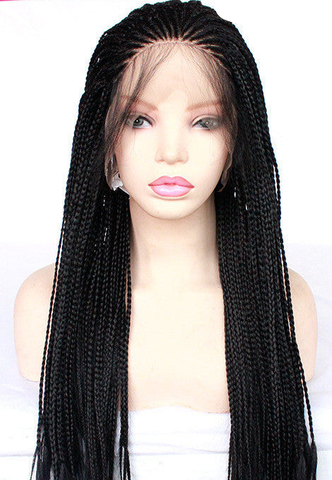 European & American Foreign Trade Chemical Fiber High Temperature Silk Braided Wig – Exotic Style, Dyeable, 12-26 Inches, Fashionable & Versatile