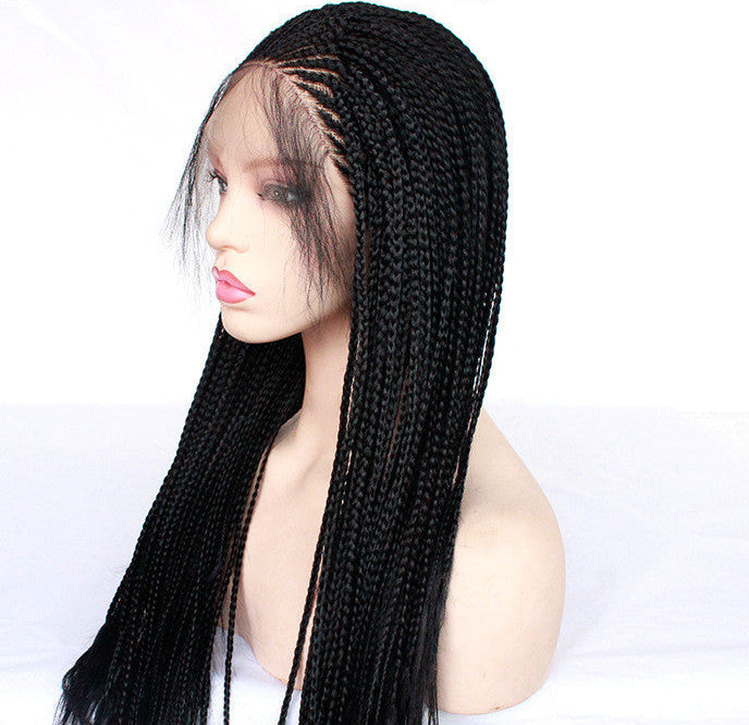 European & American Foreign Trade Chemical Fiber High Temperature Silk Braided Wig – Exotic Style, Dyeable, 12-26 Inches, Fashionable & Versatile