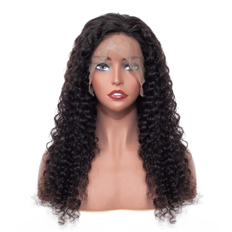 European & American Front Lace Wig – Long Curly Hair, Hand-Woven, Korean Silk, Star Fashion, Long Bangs