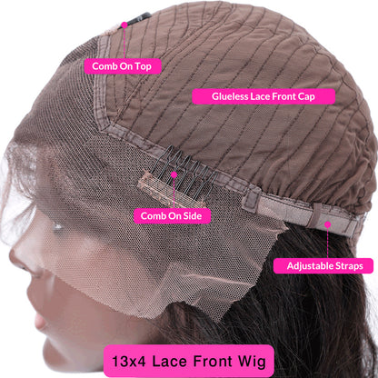 European & American Ladies Black Front Lace Small Wavy Curly Hair Wig – Natural Style, High Temperature Wire, 16-26 Inches, Slanted Bangs