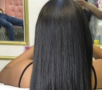 European and American Long Straight Wig – High-Temperature Fiber, Long Bangs