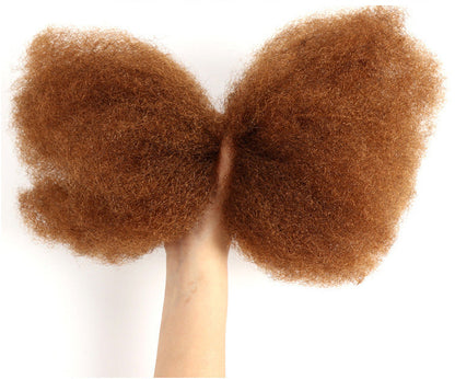 European and American Mid-Length Real Hair Wig - Versatile Bangs, Multiple Colors Available4