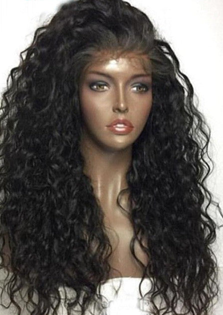 Fashion Partial Long Curly Hair Chemical Fiber Wig – Exotic Style, Lifelike Curly Texture, Heat-Friendly, for Ladies