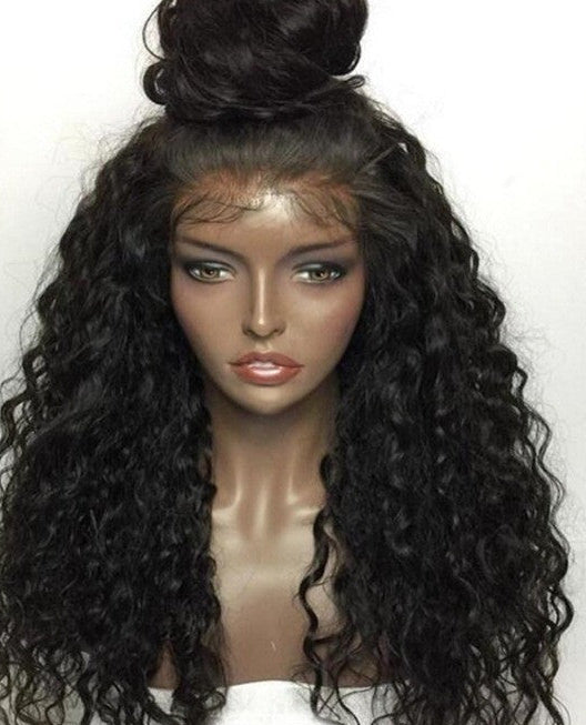 Fashion Partial Long Curly Hair Chemical Fiber Wig – Exotic Style, Lifelike Curly Texture, Heat-Friendly, for Ladies