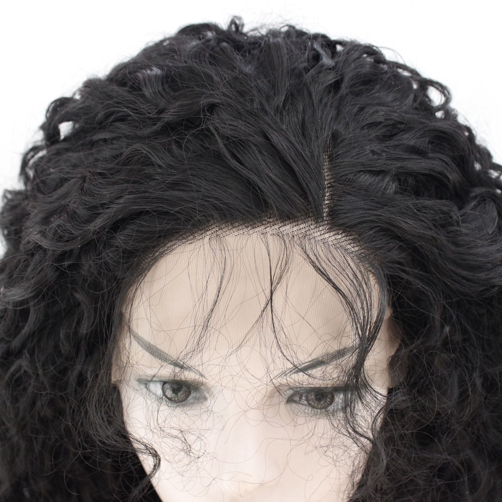 Fashion Partial Long Curly Hair Chemical Fiber Wig – Exotic Style, Lifelike Curly Texture, Heat-Friendly, for Ladies