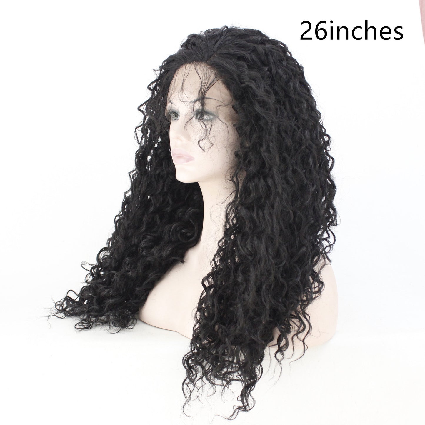 Fashion Partial Long Curly Hair Chemical Fiber Wig – Exotic Style, Lifelike Curly Texture, Heat-Friendly, for Ladies