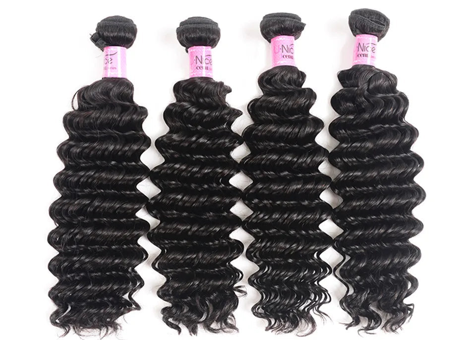 Premium Deep Wave Human Hair Extensions – Natural, Chemical-Free, and Dye-Friendly