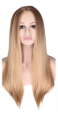 Long Straight Heat-Resistant Synthetic Wig – 150% Density for Daily Use
