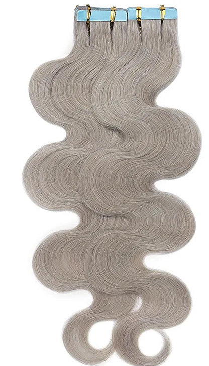 Premium Tape-In Hair Extensions | 100% Human Hair, Straight & Wavy, 18-22 Inches, Dyeable, 10-40 Pieces Pack