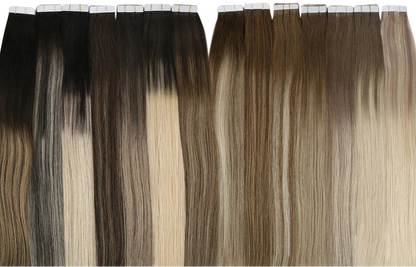 Moresoo Tape-In Hair Extensions | 100% Real Human Hair | Seamless, Durable & Reusable