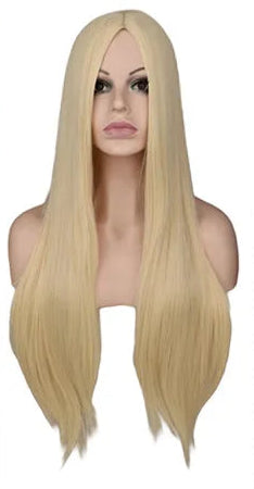 Long Straight Heat-Resistant Synthetic Wig – 150% Density for Daily Use