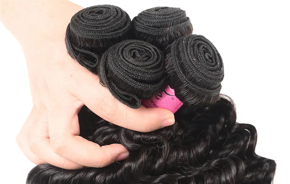 Premium Deep Wave Human Hair Extensions – Natural, Chemical-Free, and Dye-Friendly
