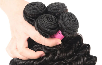 Premium Deep Wave Human Hair Extensions – Natural, Chemical-Free, and Dye-Friendly