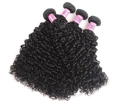 100% Unprocessed Curly Human Hair Bundles – Permed, Dyeable, Machine Double Weft Weaving
