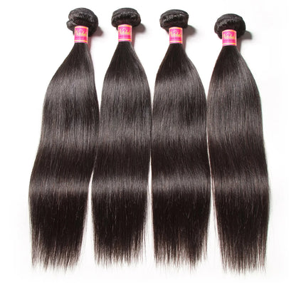 100% Malaysian Straight Human Hair Bundles – Smooth, Durable, and Perfect for Any Style