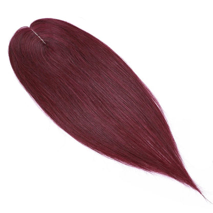 Silk Base Human Hair Toppers for Women – 100% Real Human Hair, Straight, Center-Parted, Multiple Lengths & Colors