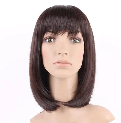 Long Straight Synthetic Wig for Women - 26+ Inches High Temperature Fiber Regular Wig, Perm & Dye Available