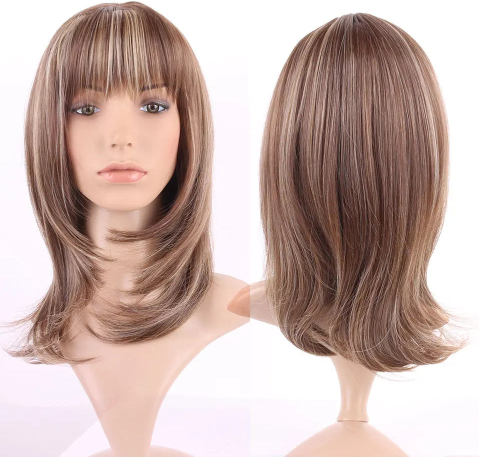 Long Straight Synthetic Wig for Women - 26+ Inches High Temperature Fiber Regular Wig, Perm & Dye Available